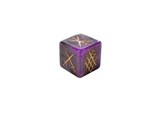 Gamers Guild AZ Black Oak Workshop Black Oak Workshop: Swords in the Stone d6 - Purple Knight Black Oak Workshop