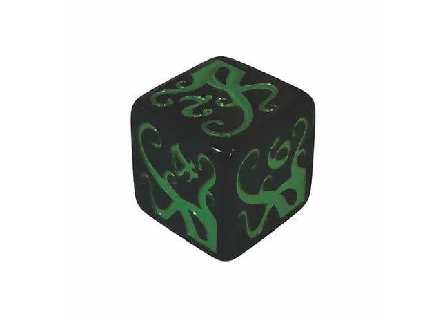 Gamers Guild AZ Black Oak Workshop Black Oak Workshop: Tentacle d6 Black Black Oak Workshop