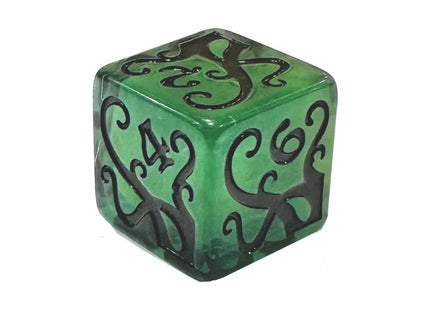 Gamers Guild AZ Black Oak Workshop Black Oak Workshop: Tentacle d6 Green Black Oak Workshop