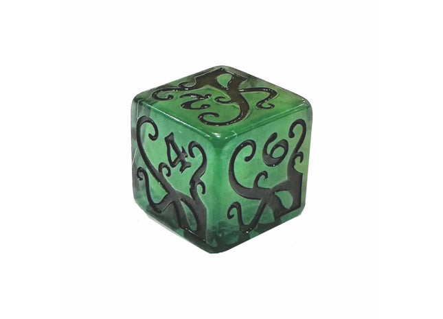 Gamers Guild AZ Black Oak Workshop Black Oak Workshop: Tentacle d6 Green Black Oak Workshop