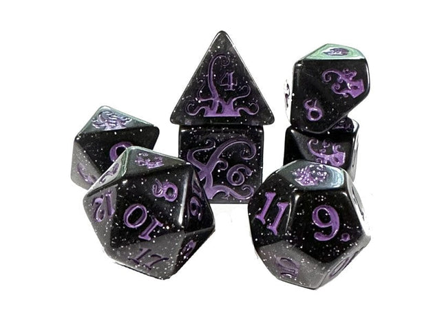 Gamers Guild AZ Black Oak Workshop Black Oak Workshop: Tentacles 7-Dice Set - Void Beast ACD Distribution