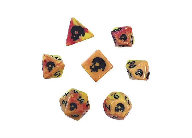 Gamers Guild AZ Black Oak Workshop Oak Workshop: 7-Dice Set: Cinderskull Black Oak Workshop