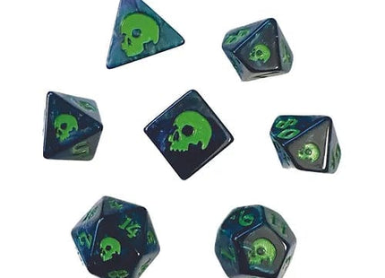 Gamers Guild AZ Black Oak Workshop Oak Workshop: 7-Dice Set:  Creeping Slime Black Oak Workshop