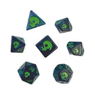 Gamers Guild AZ Black Oak Workshop Oak Workshop: 7-Dice Set:  Creeping Slime Black Oak Workshop