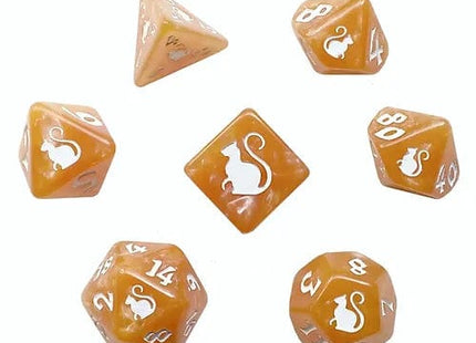 Gamers Guild AZ Black Oak Workshop Oak Workshop: 7-Dice Set: Kitty Clacks - Prowler Black Oak Workshop