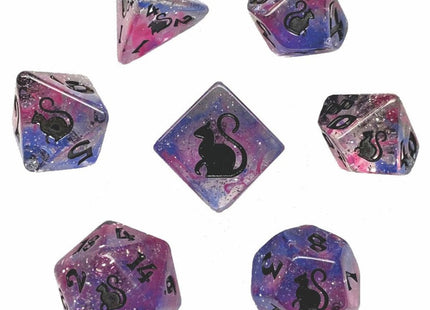 Gamers Guild AZ Black Oak Workshop Oak Workshop: 7-Dice Set: Kitty Clacks - Ripley Black Oak Workshop