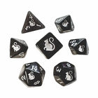 Gamers Guild AZ Black Oak Workshop Oak Workshop: 7-Dice Set: Kitty Clacks - Sirius Black Oak Workshop