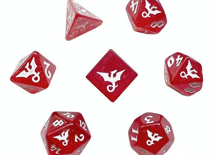 Gamers Guild AZ Black Oak Workshop Workshop: 7-Dice Set:  Glitter Dragon Sparklefury Black Oak Workshop