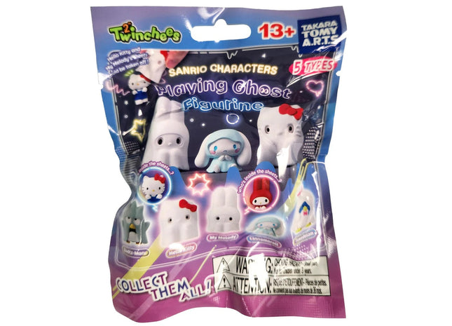 Gamers Guild AZ Blind Box Sanrio: Twinchees Characters Playing Ghost Figurine Mystery Box Toy Temple