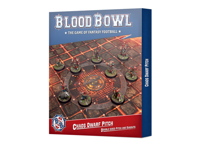 Gamers Guild AZ Blood Bowl Blood Bowl: Chaos Dwarf Team: Double-sided Pitch And Dugouts (Pre-Order) Games-Workshop