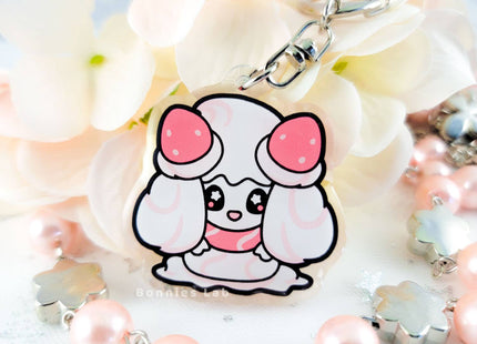 Gamers Guild AZ Bonnies Lab Alcremie Epoxy Acrylic Keychain Charm Faire