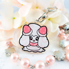 Gamers Guild AZ Bonnies Lab Alcremie Epoxy Acrylic Keychain Charm Faire
