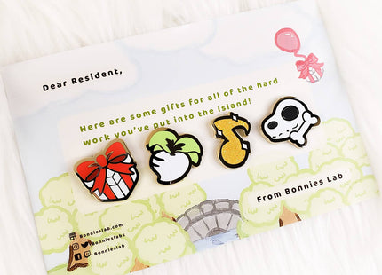Gamers Guild AZ Bonnies Lab Animal Crossing: Enamel Pins Set (Island) Faire