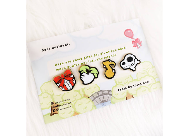 Gamers Guild AZ Bonnies Lab Animal Crossing: Enamel Pins Set (Island) Faire