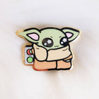 Gamers Guild AZ Bonnies Lab Baby Yoda Grogu Button Enamel Pin Faire