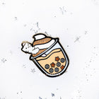 Gamers Guild AZ Bonnies Lab Boba Milk Tea Enamel Pin Faire