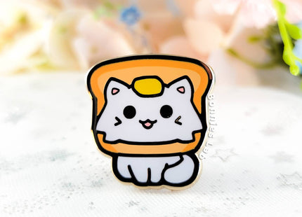 Gamers Guild AZ Bonnies Lab Butter Toast Cat Enamel Pin Faire