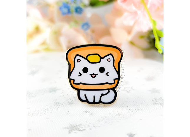 Gamers Guild AZ Bonnies Lab Butter Toast Cat Enamel Pin Faire