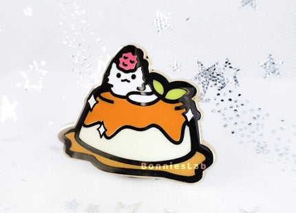 Gamers Guild AZ Bonnies Lab Caramel Flan Enamel Pin Faire