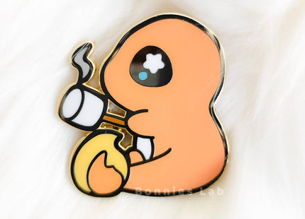 Gamers Guild AZ Bonnies Lab Charmander Enamel Pin Faire