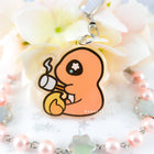 Gamers Guild AZ Bonnies Lab Charmander Epoxy Acrylic Keychain Charm Faire