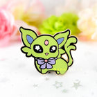 Gamers Guild AZ Bonnies Lab Chibi Shiny Espeon Enamel Pin (glows in the dark) Faire