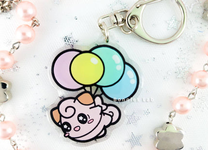 Gamers Guild AZ Bonnies Lab Clefairy Epoxy Acrylic Keychain Charm Faire