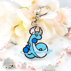 Gamers Guild AZ Bonnies Lab Dragonair Epoxy Acrylic Keychain Charm Faire
