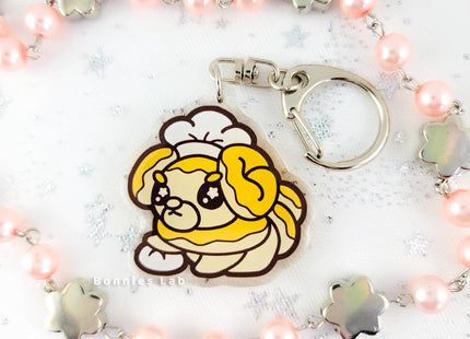 Gamers Guild AZ Bonnies Lab Fidough Epoxy Acrylic Keychain Charm Faire