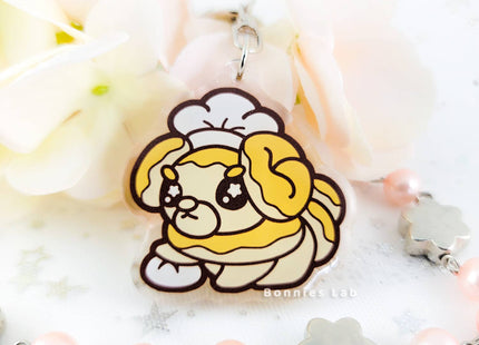 Gamers Guild AZ Bonnies Lab Fidough Epoxy Acrylic Keychain Charm Faire