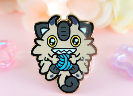 Gamers Guild AZ Bonnies Lab Galarian Meowth Enamel Pin Faire