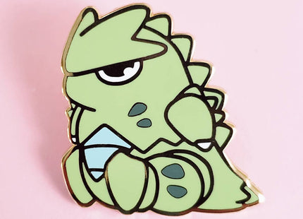 Gamers Guild AZ Bonnies Lab Grumpy Lizard Tyranitar Enamel Pin Faire