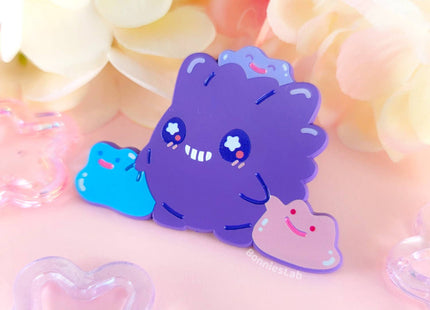 Gamers Guild AZ Bonnies Lab Happy Ghost Family Soft Dyed Enamel Pin Faire