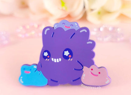 Gamers Guild AZ Bonnies Lab Happy Ghost Family Soft Dyed Enamel Pin Faire