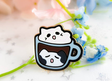 Gamers Guild AZ Bonnies Lab Latte Cat Enamel Pin Faire