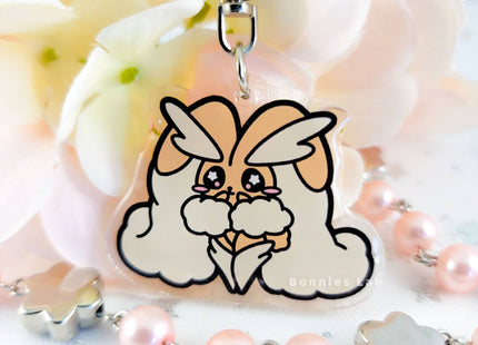 Gamers Guild AZ Bonnies Lab Lopunny Epoxy Acrylic Keychain Charm Faire