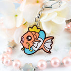 Gamers Guild AZ Bonnies Lab Magikarp on Floatie Epoxy Acrylic Keychain Charm (Concierge) Faire