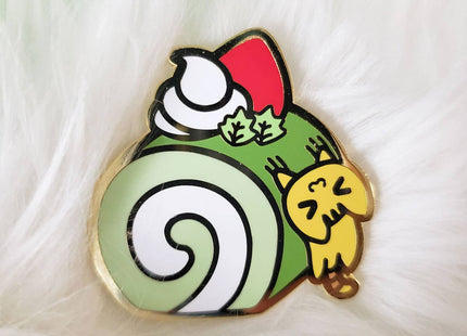 Gamers Guild AZ Bonnies Lab Matcha Green Tea Roll Cake Enamel Pin Faire