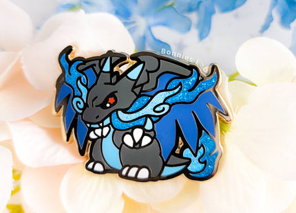 Gamers Guild AZ Bonnies Lab Mega Charizard X Enamel Pin Faire