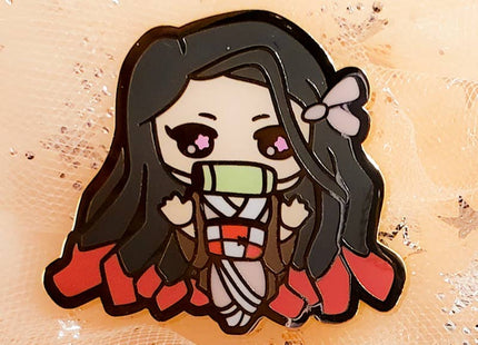 Gamers Guild AZ Bonnies Lab Nezuko Enamel Pin (Demon Slayer: Kimetsu no Yaiba) Faire