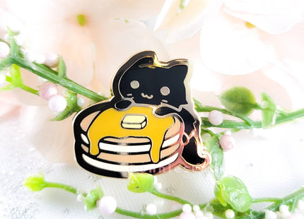 Gamers Guild AZ Bonnies Lab Pancake Black Cat Enamel Pin Faire