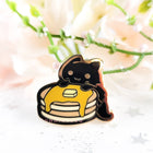 Gamers Guild AZ Bonnies Lab Pancake Black Cat Enamel Pin Faire