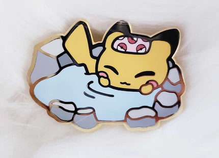 Gamers Guild AZ Bonnies Lab Pika Onsen Enamel Pin Faire