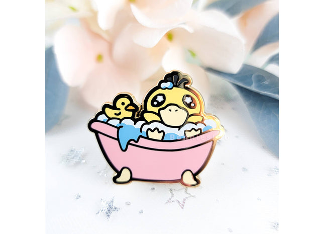 Gamers Guild AZ Bonnies Lab Pokemon - Scrub-a-Psyduck Enamel Pin Faire