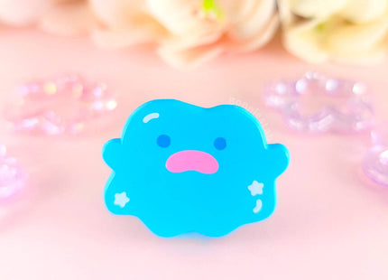 Gamers Guild AZ Bonnies Lab Puddle Pal Blue Soft Dyed Enamel Pin Faire
