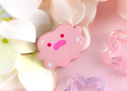 Gamers Guild AZ Bonnies Lab Puddle Pal Pink Soft Dyed Enamel Pin Faire