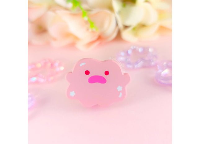 Gamers Guild AZ Bonnies Lab Puddle Pal Pink Soft Dyed Enamel Pin Faire
