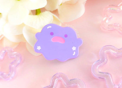 Gamers Guild AZ Bonnies Lab Puddle Pal Purple Soft Dyed Enamel Pin Faire
