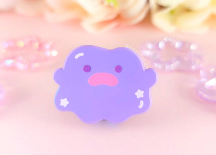 Gamers Guild AZ Bonnies Lab Puddle Pal Purple Soft Dyed Enamel Pin Faire