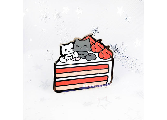 Gamers Guild AZ Bonnies Lab Red Velvet Cake Enamel Pin Faire